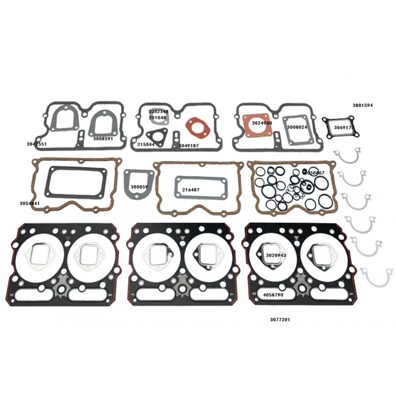 cummins nt855 upper engine gasket kit 3801330